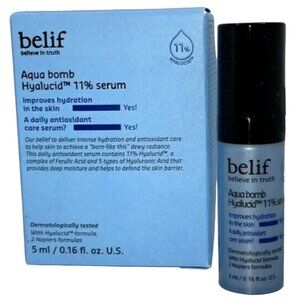 Belif Aqua Bomb Hyalucid 11% Serum AquaBomb Hydration Antioxidant 0.16oz 5mL